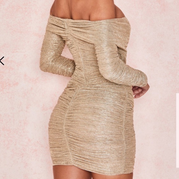 House of CB Gold Felicity Dress - Picture 7 of 11